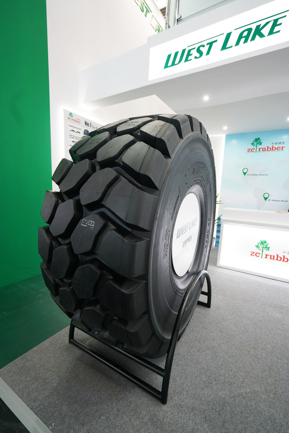 Westlake OTR Tire displaying at BAUMA 2019 in Germany