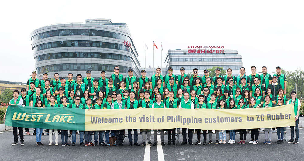 Westlake team of New Century from Philippine visited ZC Rubber in Hangzhou