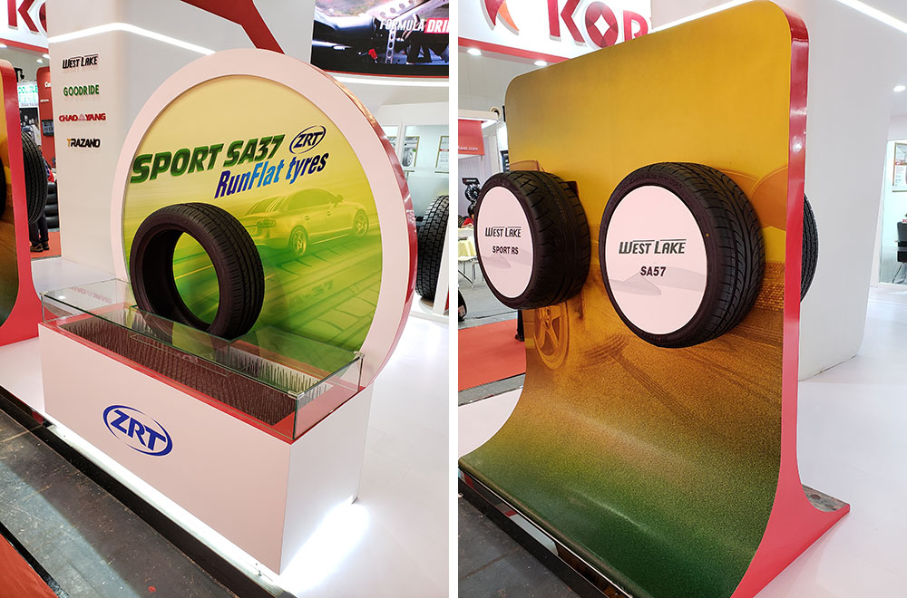 New premium Westlake tires displaying at China International Tire Expo